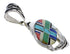 Sterling Silver Multicolor Jewelry Pendant PX29052
